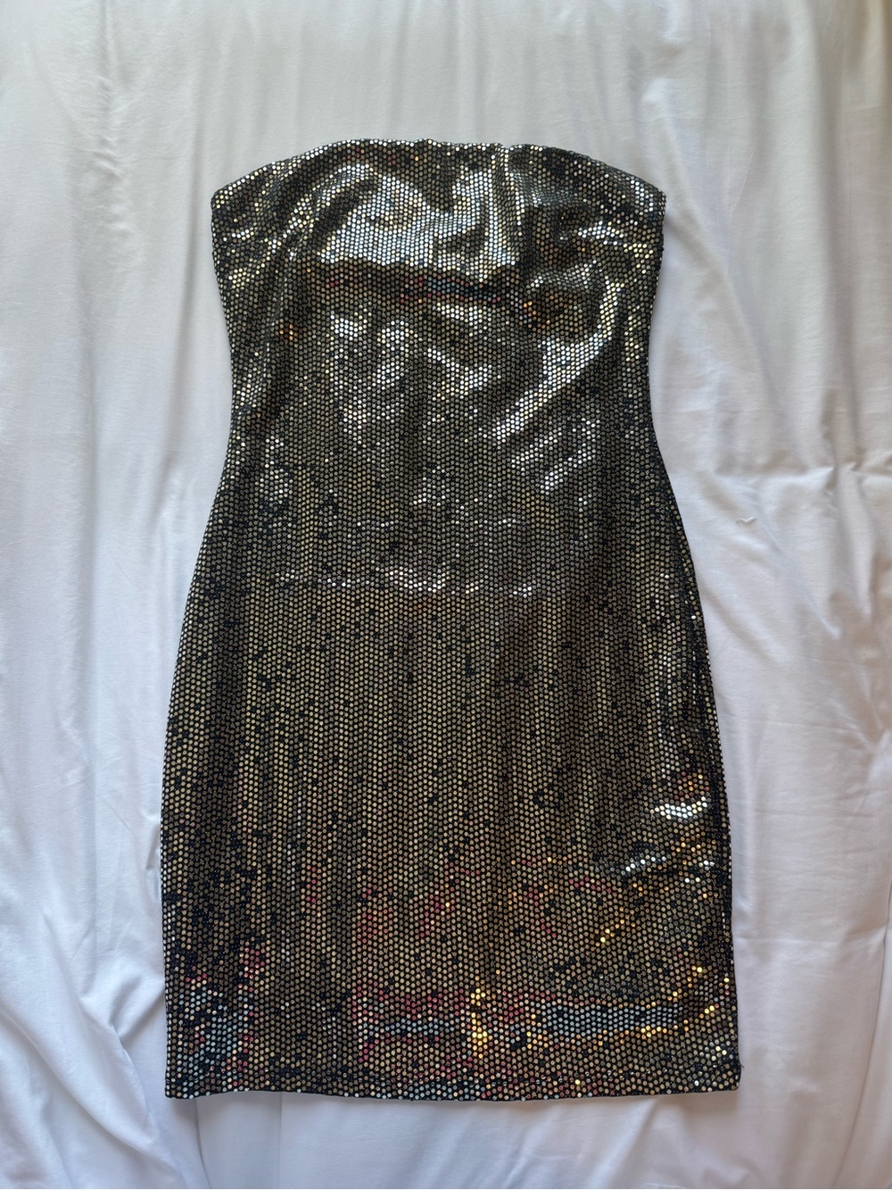 iris Strapless Sequined Mini Dress